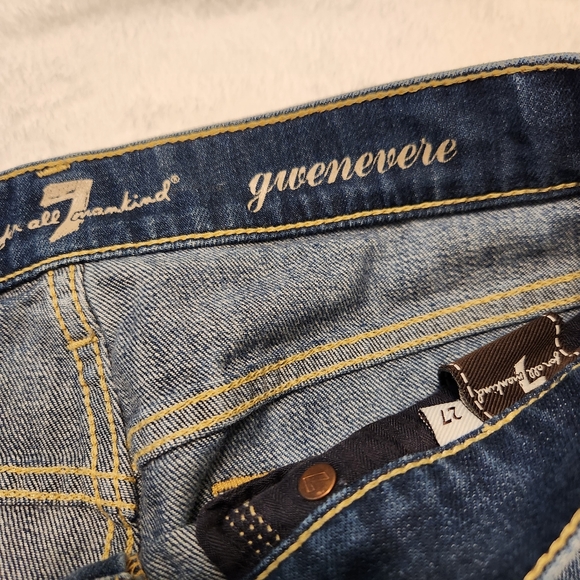 ♥️ 7 For All Mankind Gwenevere Jeans Size 27 with 26" inseam - Picture 6 of 7
